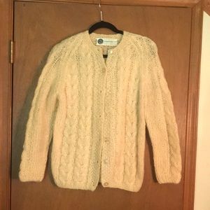 Handmade Italian wool cardigan sweater